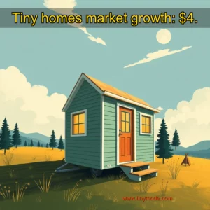 Artistic representation for Tiny homes market growth: $4.