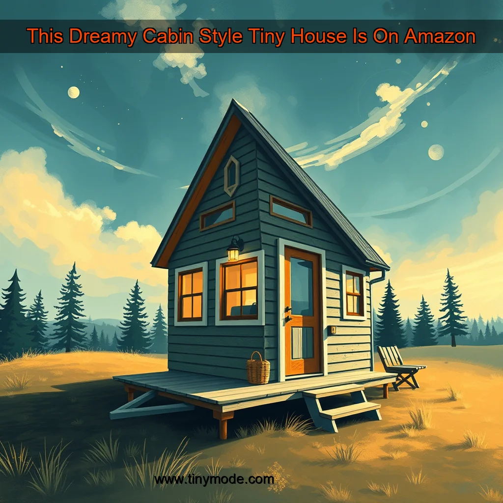 Artistic representation for This Dreamy Cabin Style Tiny House Is On Amazon