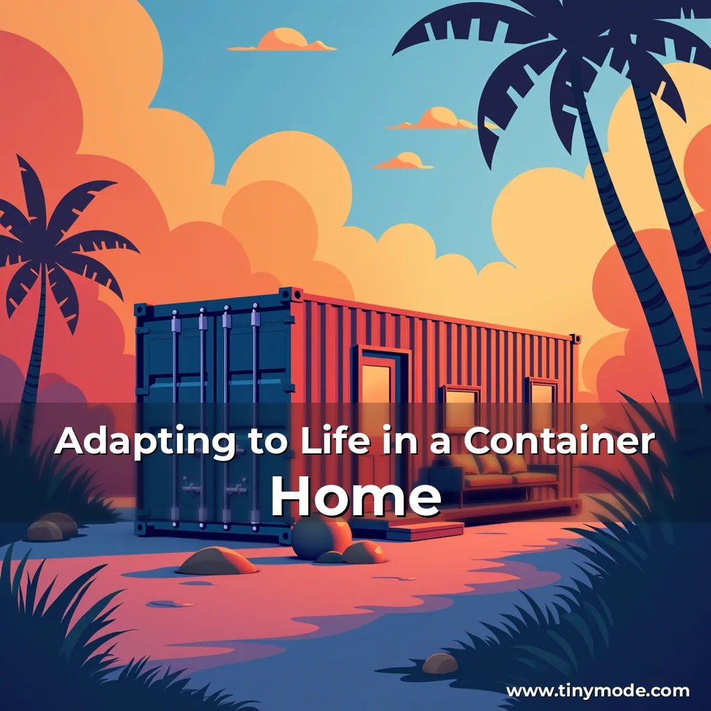 Artistic representation for Adapting to Life in a Container Home