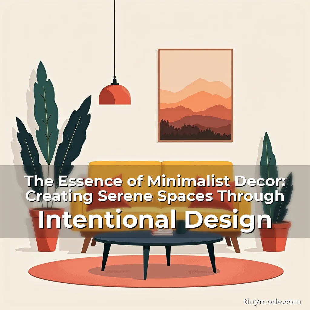 Read more about the article The Essence of Minimalist Decor: Creating Serene Spaces Through Intentional Design