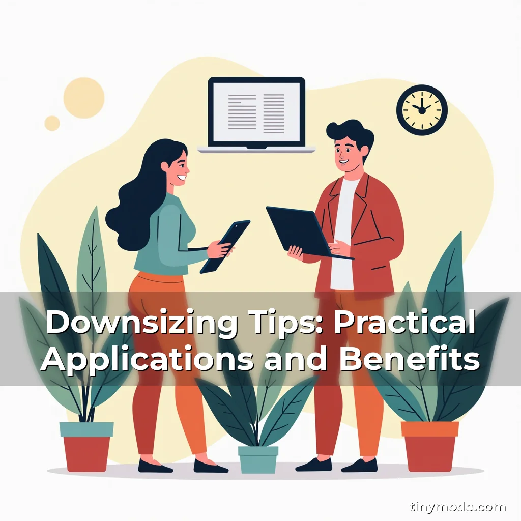 Read more about the article Downsizing Tips: Practical Applications and Benefits