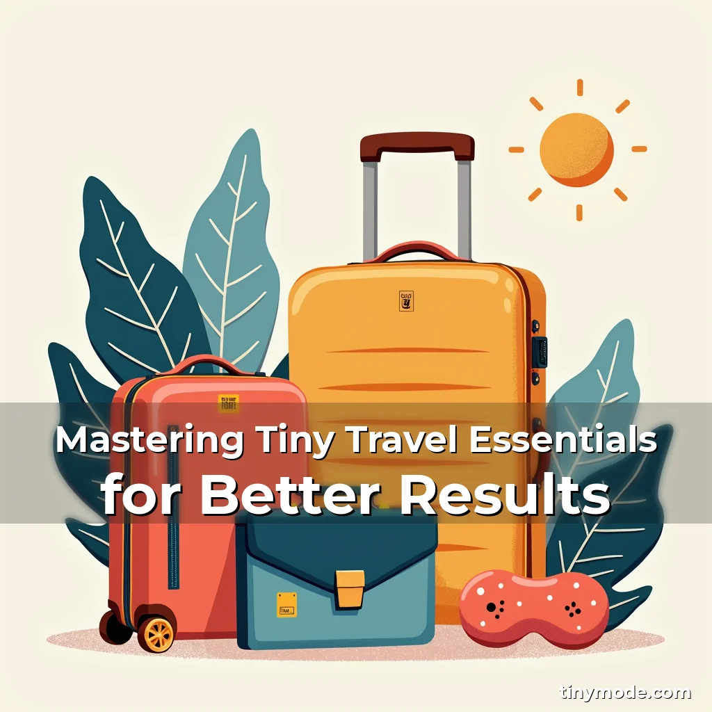 Read more about the article Mastering Tiny Travel Essentials for Better Results